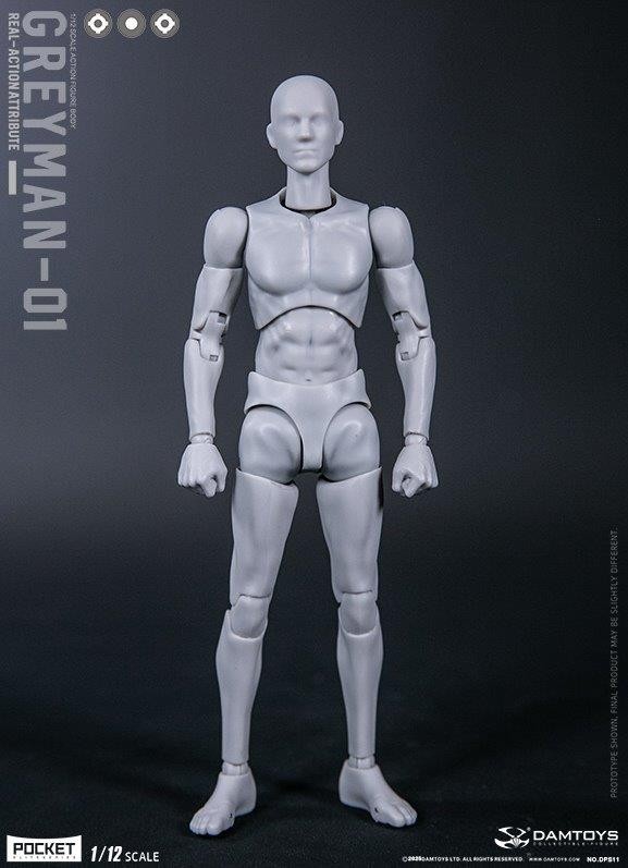 Dam Toys 1/12 Crash Test Dummy “GREYMAN” Action Figure DAM-DPS11 in USA