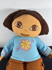 Vtg Y2K Dora The Explorer Jumbo Plush Viacom 24″ Nick Jr Pillow Toy Doll 2007