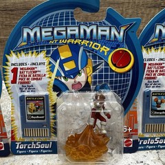 Vintage MegaMan NT Warrior Bundle Figure 2004 Mattel BattleChip CP1 New Rare