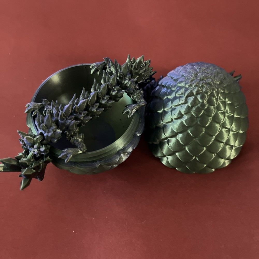 3D Printed Dragon Egg Full Articulated Dragon Egg Fidget Toy Desk Office Decro