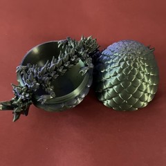 3D Printed Dragon Egg Full Articulated Dragon Egg Fidget Toy Desk Office Decro