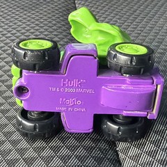Vintage Maisto Marvel Hulk Hero Squad Toy Car 2003 Die Cast Metal Plastic