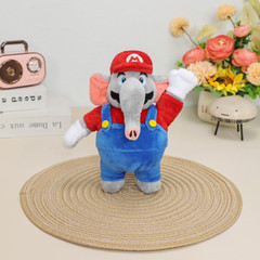 3X Elephant Mario Luigi Blue Toad Super Mario Bros Wonder Plush Toy Stuffed 8″