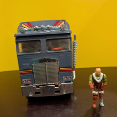 1987 Kenner M.A.S.K. MASK Bulldog with Boris Bushkin