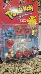 Hasbro Pokemon Movie 5-Pack Gyarados Dragonite Mew Growlithe Nidoking 1999 NIB
