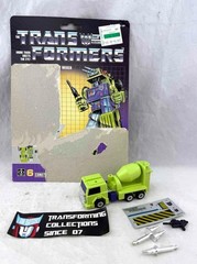 Transformers Original G1 1985 Constructicon Mixmaster Complete w/ Full Card Back