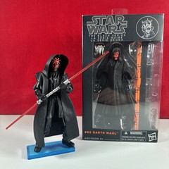 Star Wars Black Series 6” #02 Darth Maul TRI-LOGO Complete w/Custom Cape & Stand