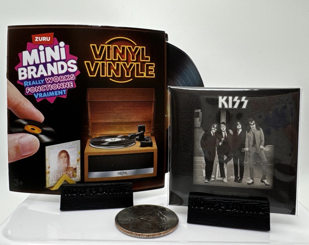 🎶 ZURU Mini Brands VINYL Series- *Uncommon* KISS – Rock and Roll All Nite