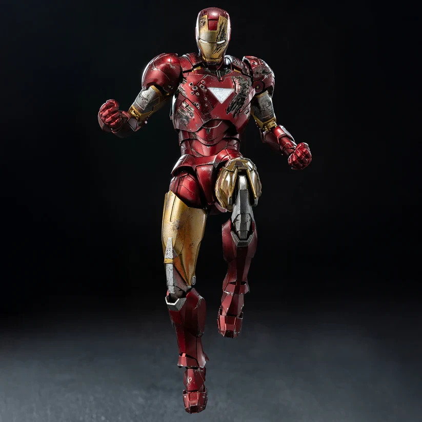 NEW Threezero Iron Man Mark 6 (Battle Damaged) DLX Action Figure