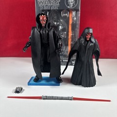 Star Wars Black Series 6” #02 Darth Maul TRI-LOGO Complete w/Custom Cape & Stand