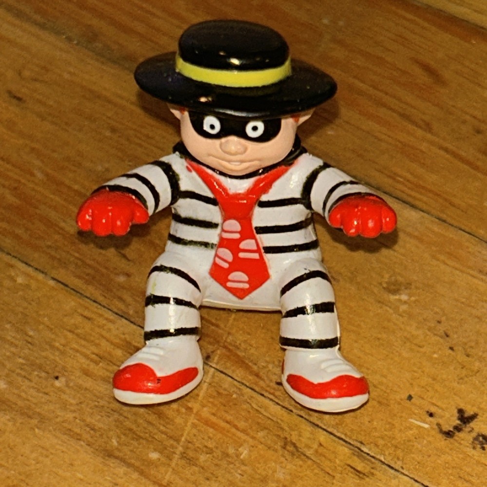 🍔 Vintage 1990 McDonalds Hamburglar Happy Meal Toy PVC Figure