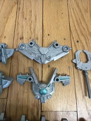 Vtg Bandai 1999 Power Rangers Lost Galaxy Armored Red Ranger Parts Weapons Lot