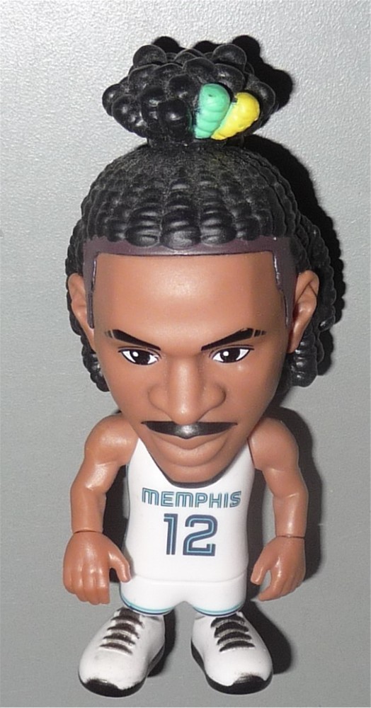 JA MORANT Memphis Grizzlies White Jersey NBA Zuru Ballers 3″ Toy Figure LOOSE