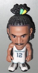 JA MORANT Memphis Grizzlies White Jersey NBA Zuru Ballers 3″ Toy Figure LOOSE