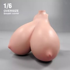 1:6 Female Bust Cover Suntan Super Large Breast Model For 12” TBL Figure Doll
