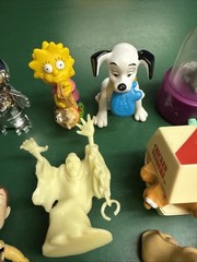 Lot of 50+ Vintage Mixed Lot PVC Plastic Toys, Disney, Pixar, Smurfs, Snoopy