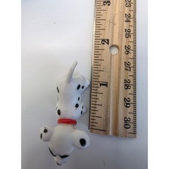 Disney 101 Dalmatians Mini Figure Puppy Dog Toy Red Collar /D3