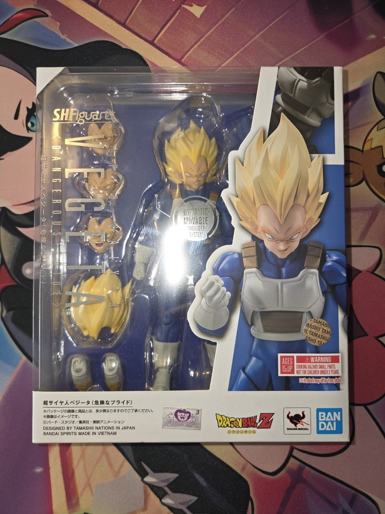 Genuine Bandai S.H.Figuarts Super Saiyan Vegeta DANGEROUS PRIDE Figure Brand New