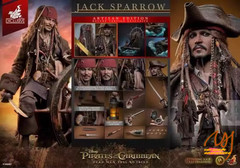 New Hot Toys DX39AE Pirates Caribbean 5 Jack Sparrow Rooted Hair IN STOCK