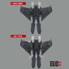 GO BETTER Filling Parts Filler Upgrade Kit For SS86 Skywarp