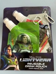 New 2 Pack Disney’s Pixar toy story BUZZ LIGHTYEAR Reusable Drink Pouch 10oz