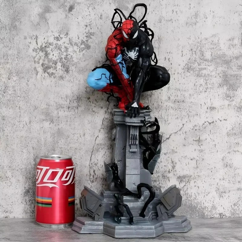 Symbiotic Spider-Man Venom Figure LED 15in Statue PVC Marvel Model Collectables