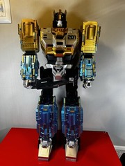 TRANSFORMING ROBOT SAMS CLUB MEMBER’S MARK HUGE 23″ GOLDTONE TO BLUE TOY TESTED