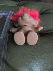 NIB Worlds Smallest Good Luck Trolls Gem Stone Toy Figurine & Ace Novelty Troll