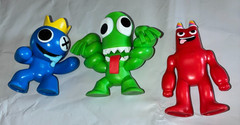 Roblox Rainbow Friends Minifigures Lot of 3 Blue Green Red Figures 2023 PhatMojo