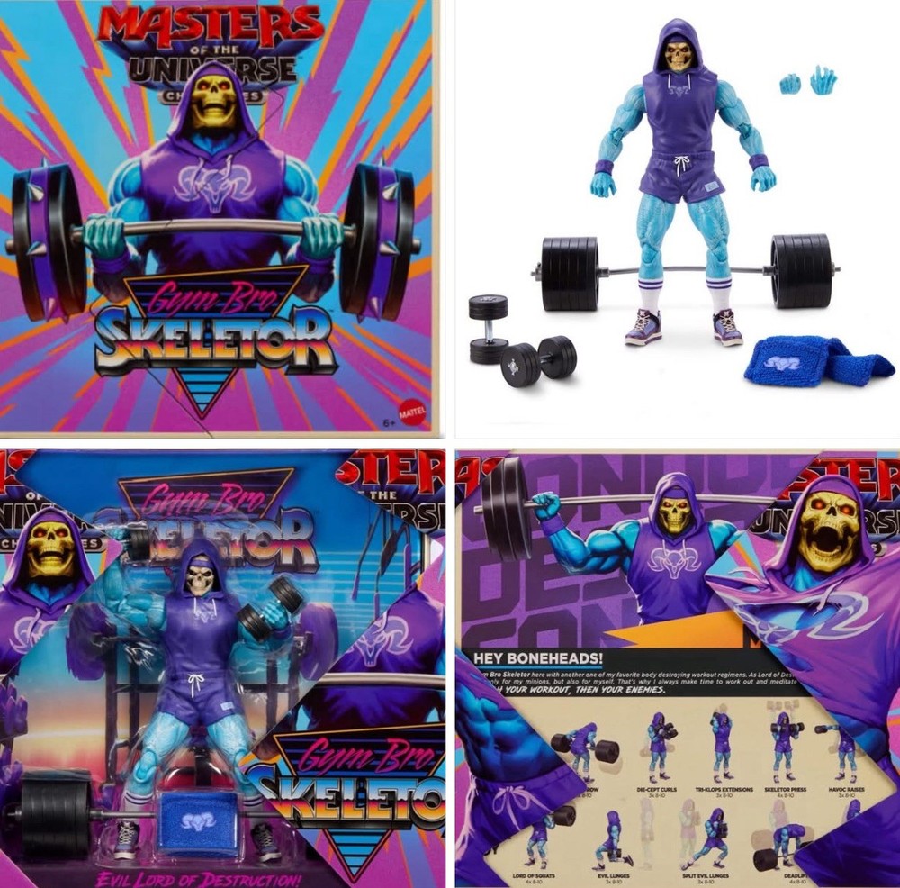 SKELETOR GYM BRO Mint !!MASTERS OF THE UNIVERSE MOTU 2026 SDCC MATTEL EXCLUSIVE