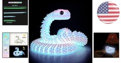 Unique 24in Flexible Snake Toy – Stress Relief Fidget for Kids & Adults