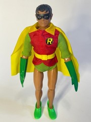 Very Nice Vintage 1974 Mego 8″ Batman (Type 1) and Robin (T2) w Minimal Repro