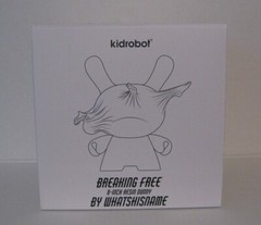 New Kidrobot Breaking Free Dunny 8-Inch Action Figure Whatshisname Polish Artist
