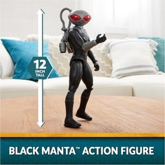 Aquaman, Black Manta Action Figure, 12-inch, Detailed Sculpting, Movie Stylin…