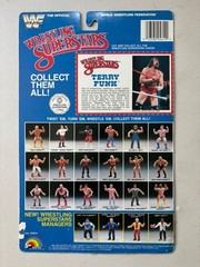 WWF LJN Wrestling Superstars Terry Funk Figure Hat Branding Iron Poster Card WWE