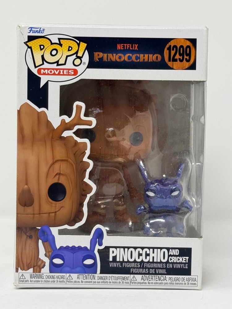 Funko Pop! Pinocchio & Cricket Netflix Guillermo del Toro Vinyl Figure 1299