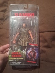 Rambo First Blood John J. Rambo Action Figure Assault Rifle Knife Boxed
