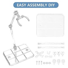 12Pc HG144 Adjustable Action Figure Display Holder Base Doll Model Support Stand
