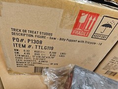 QUANTITY 1 NEW Saw Billy Puppet with Tricycle 1:6 Figure Trick or Treat Studios