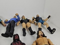 1990’s Lot of 13 Vintage WWF Wrestling ‘Titan Tron’ Action Figures Jakks Pacific