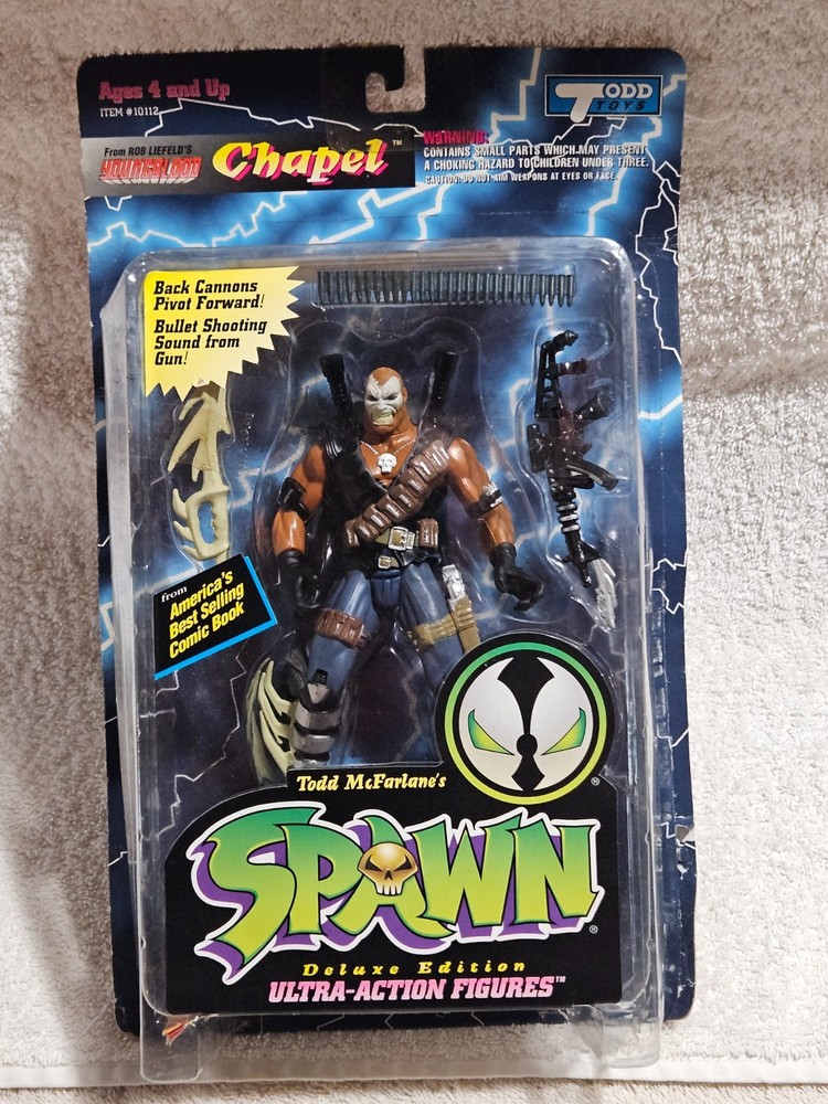 SPAWN ‘Chapel’ Action Figure NIB Youngblood Todd McFarlane 1990s