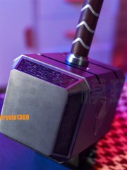 Legends Avengers Thor Mjolnir 1:1 Hammer Full Metal LED Sounds Prop 19in Gift