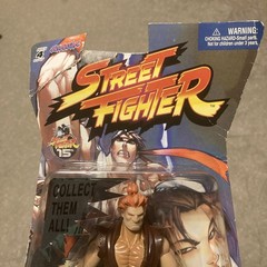 Jazwares Street Fighter Akuma Action Figure in box used 6.5 x 4 inches