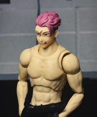 For 6″ Romankey Body 1/12 Jujutsu Kaisen Yuji Itadori hair (No Figure）