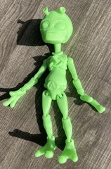 Articulated GLOW IN THE DARK Space Alien Toy Figure
