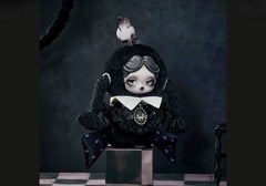 100% AUTHENTIC Brand New SKULLPANDA Wednesday Plush (ClassicDress Version)