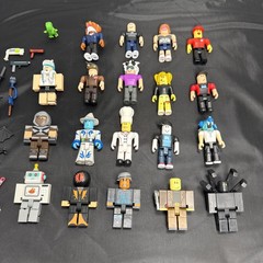 ROBL0X Action Figures Mixed Lot Of 19 Characters Plus Parts And Accessories