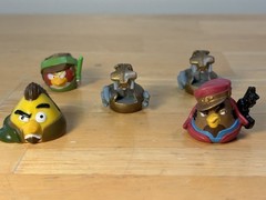 Angry Birds Star Wars Telepods Toy Lot, 53 Birds and Pig Figures Hasbro