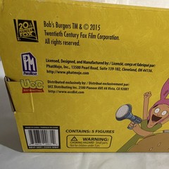 PhatMojo Bob’s Burgers Series #1 5-Figure Set Bob Linda Tina Gene Louise 2015