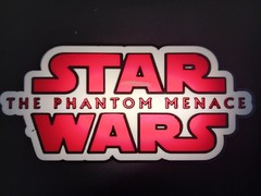 Retro the Phantom Menace star wars logo lightbox sign for Star Wars display